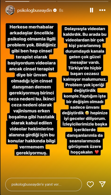 Kadın - Erkek ilişkileri ile ilgili cinsel tavsiyeler veren psikolog Buse Aydın'a dev ceza! Gerçekten psikolog mu? 1