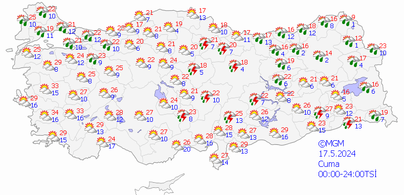 17 Mayıs Cuma Hava Durumu İstanbul, Ankara, İzmir!