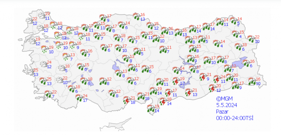 Yarın Türkiye genelinde hava durumunun yağışlı olması bekleniyor 2