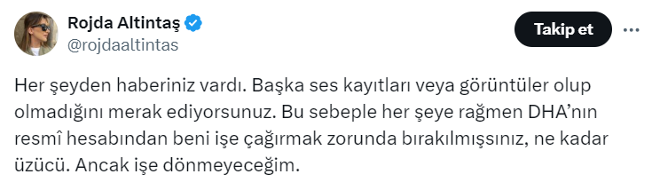 Eylem Tok açıklamalarıyla gündem olan muhabir Rojda Altıntaş'ın hayatı ve biyografisi 4