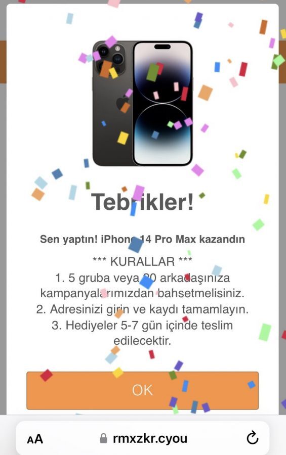 Trendyol Anneler Günü hediyesi iPhone mesajı doğru değil, WhatsApp'ta dolandırıcıların yeni bir oyunu 2