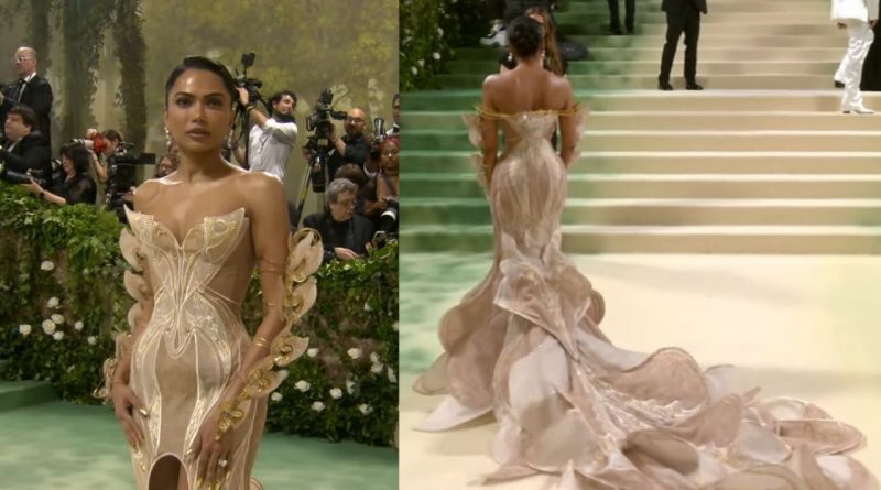 Met Gala'da hareketli kelebek elbise giyen Mona Patel gündem oldu 1