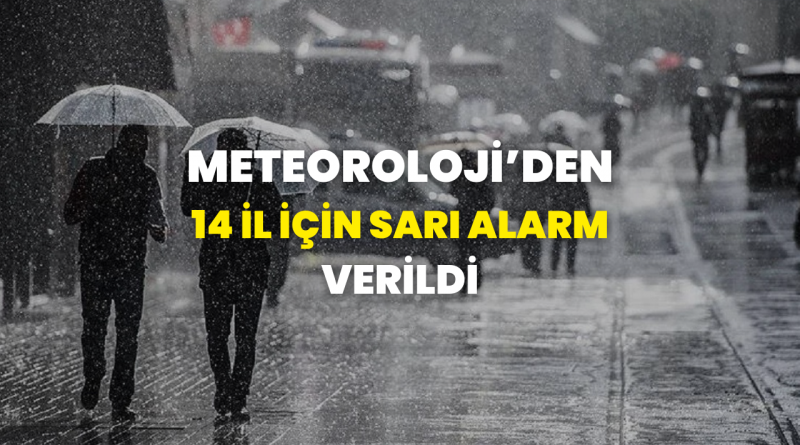 Meteoroloji Genel Müdürlüğü 15 il için sarı kodlu uyarı verdi 1