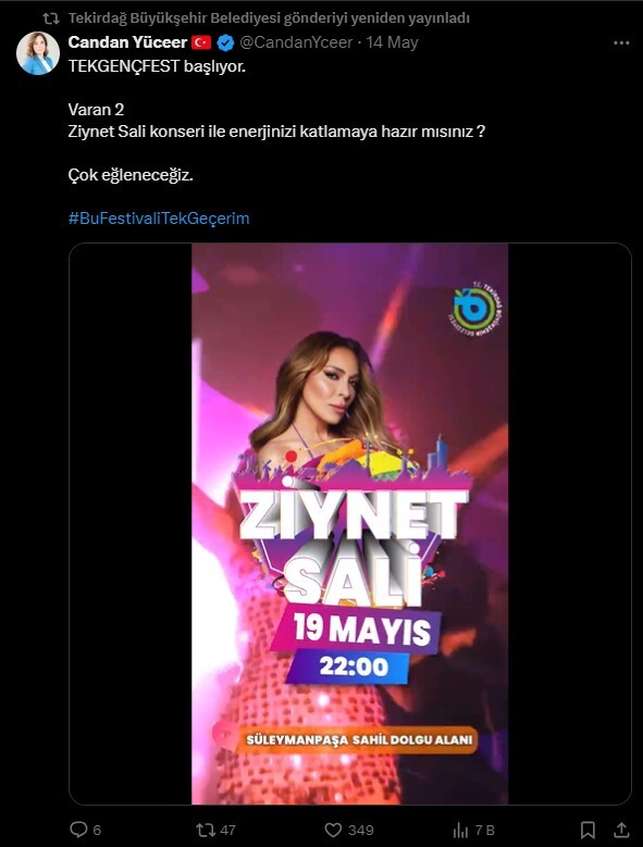 Tekirdağ Ve Muğla’da 19 Mayıs Gençlik Ve Spor Bayramı’na özel ücretsiz Konserler Ve Festivaller Takviminde Edis, Gazapizm Yer Alıyor