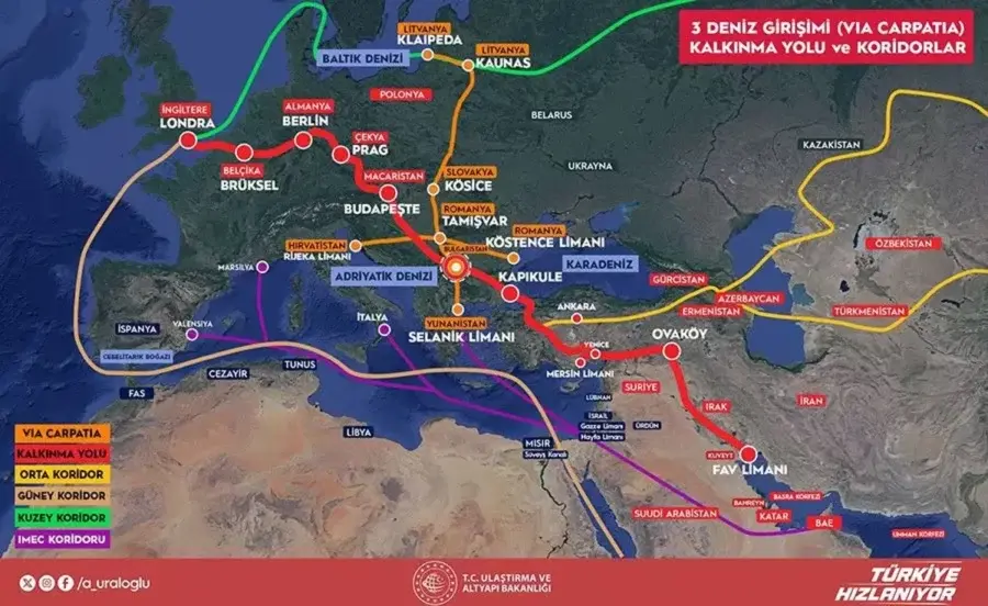 Via Carpathia Otoyol Projesi Litvanya'dan başlayıp Polonya, Macaristan, Romanya ve Bulgaristan'dan İstanbul'a uzanacak 1