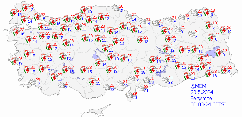 Yağışlı Hava Geliyor! 23 Mayıs Perşembe Hava Durumu İstanbul, İzmir Ve Ankara