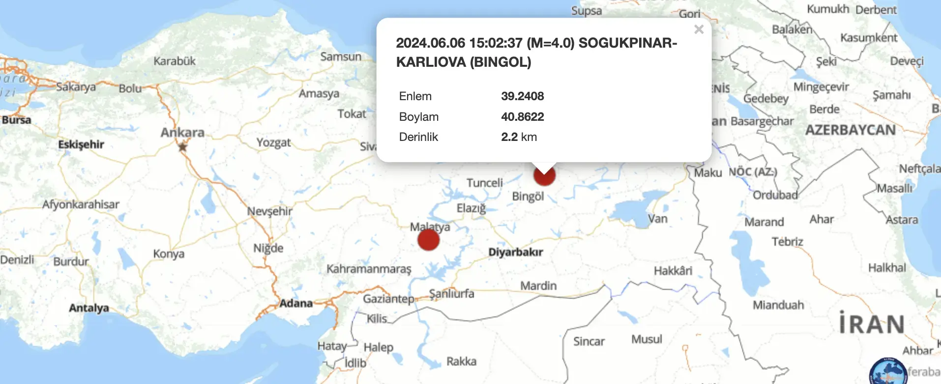 Bingöl'de deprem mi oldu?