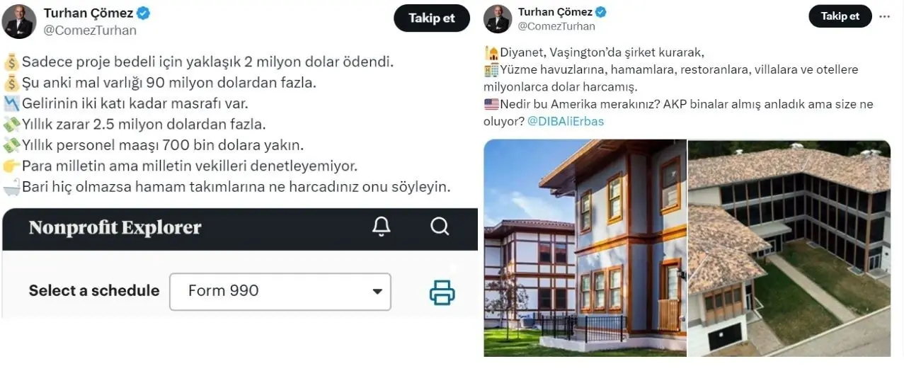 Diyanet'in ABD yerleşkesi olayı ne?