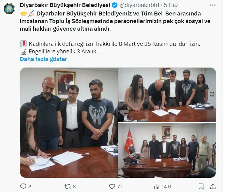 Diyarbakır Büyükşehir Belediyesi Kadın çalışanlarına Regl Izin Hakkı Tanıdı