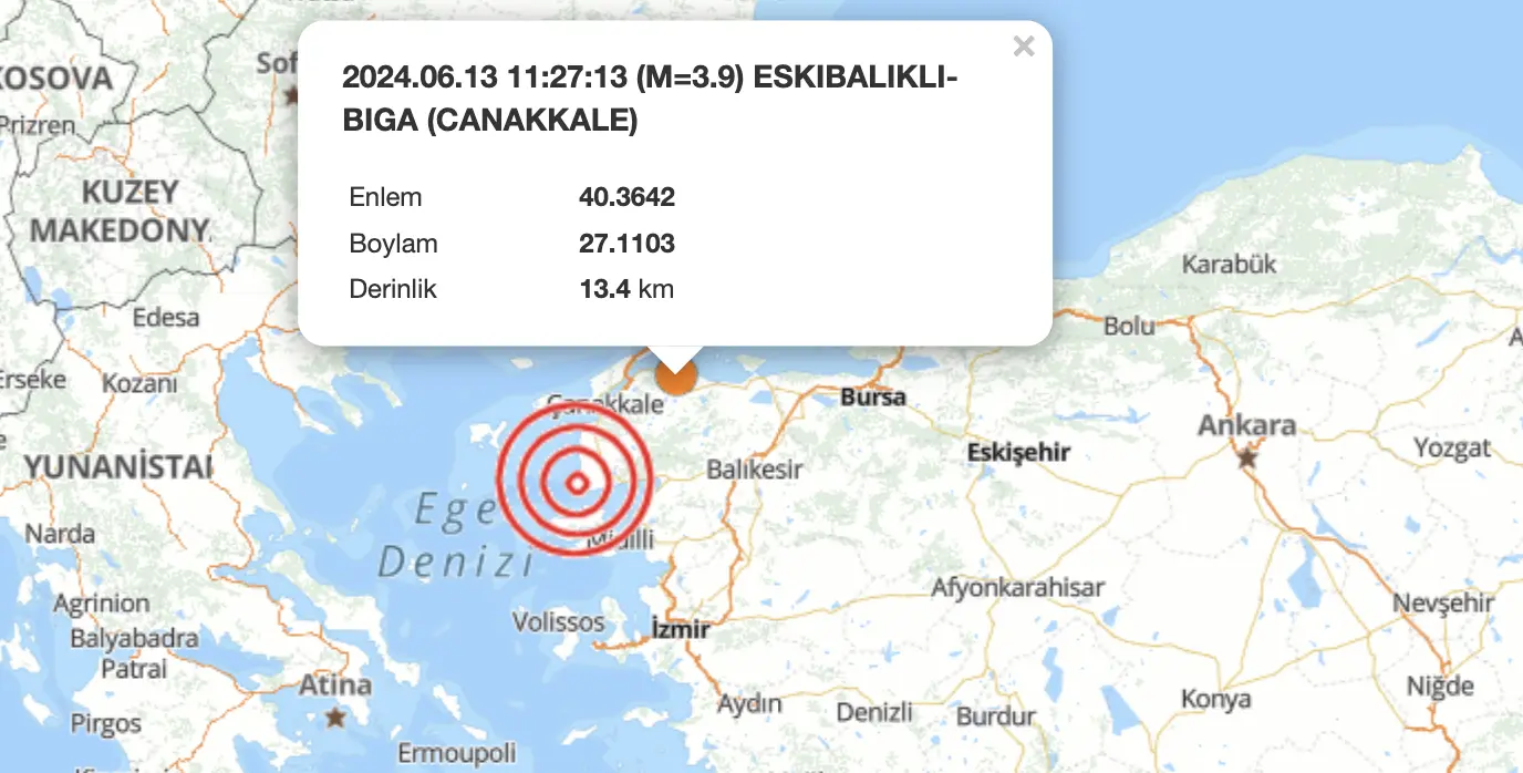 Ege Denizinde Deprem Meydana Geldi, şiddeti 3.2 Olan Deprem İzmir, Manisa Ve Aydın çevrelerinde Hissedildi