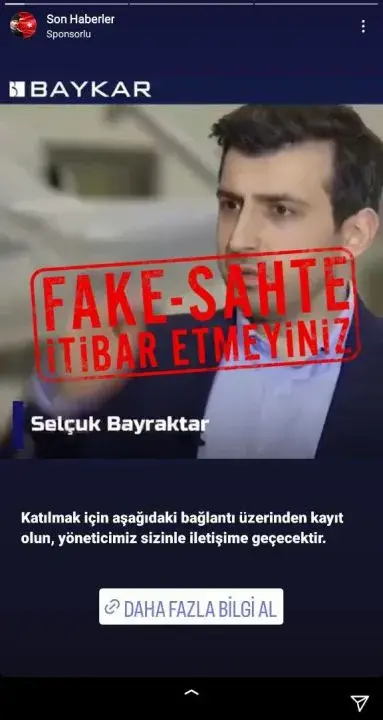 Fake Hikayeleri Gündemde Olan Selçuk Bayraktar Dolandırıcılığı Için Açıklama Geldi