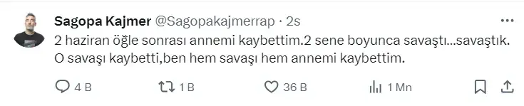 Sagopa Kajmer annesi Serpil Özyavuz ne hastası?