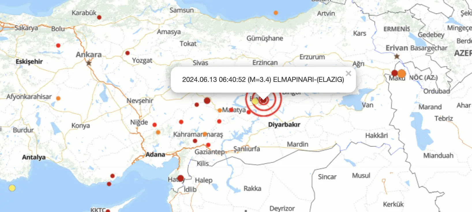 Son Depremler: Muğla’da 4.7 Ve Elazığ’da 3.4 Büyüklüğünde Deprem Meydana Geldi