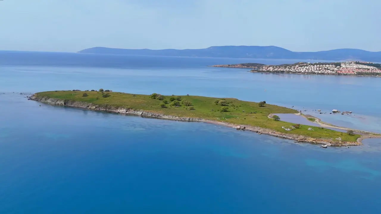 Yangında Küle Dönen Çiçek Adası Seferihisar İzmir’de Tavşan Adası Ve Kanlı Ada Olarak Da Biliniyor