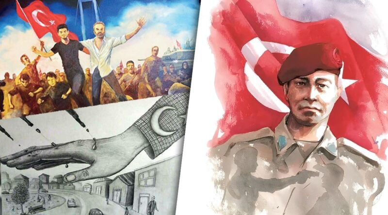 15 Temmuz’un resmidir! Ressamlar, menfur darbe teşebbüsünü tarihe not düştü 1