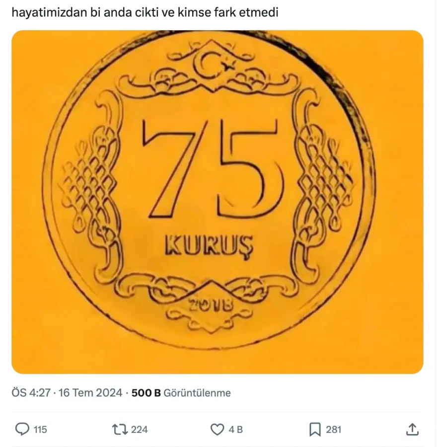 75 kuruş üretildi mi