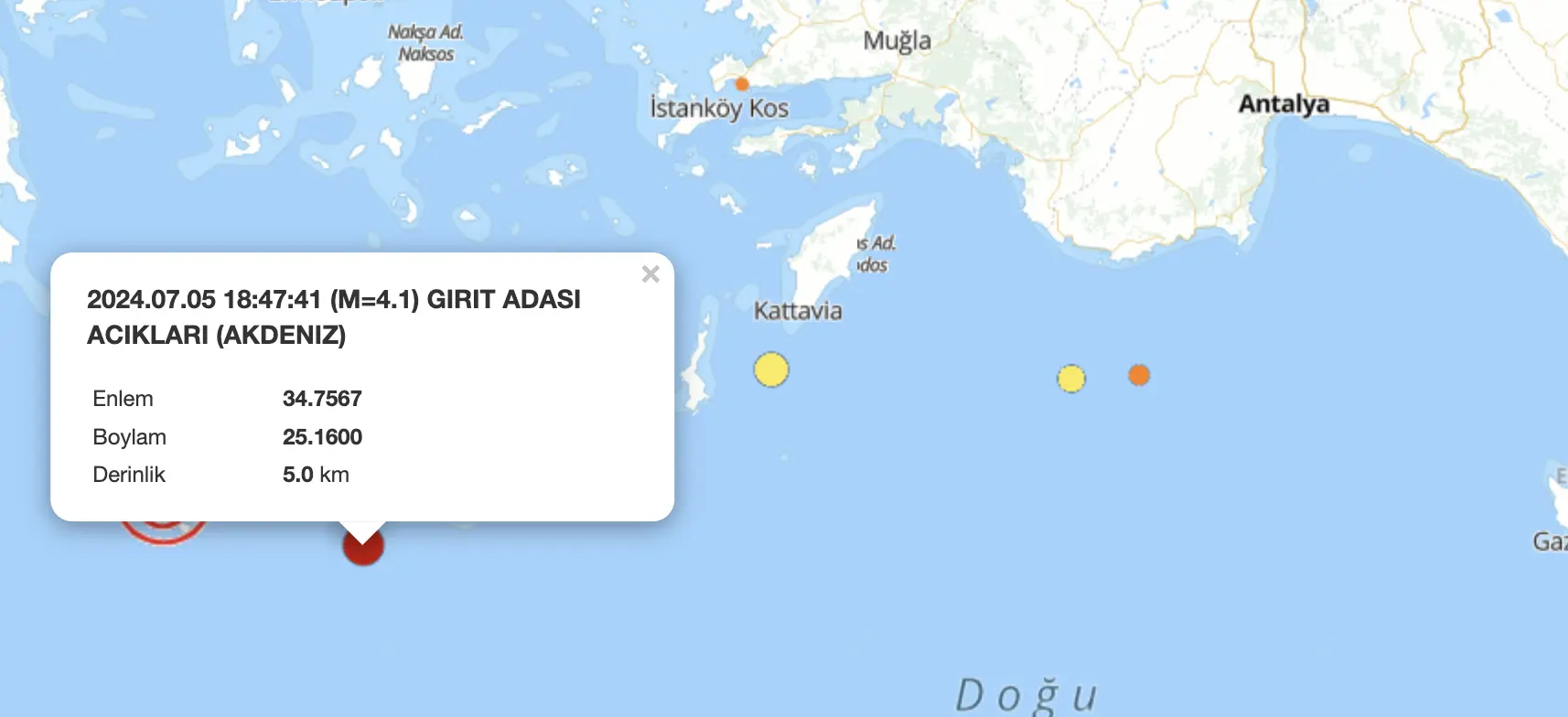 Antalya'da deprem mi oldu