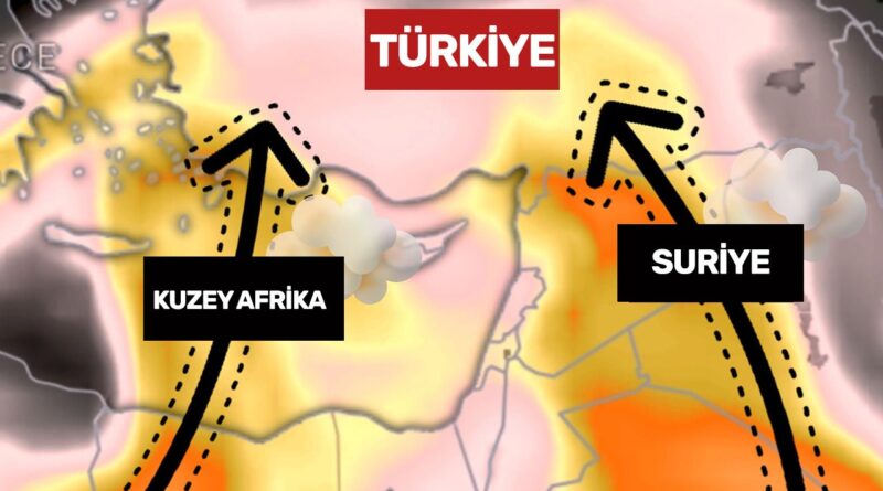 Akşam saatlerinde başlayacak, 2 gün sürecek! Türkiye genelinde Kuzey Afrika ve Suriye'den toz taşınımı gelecek 1