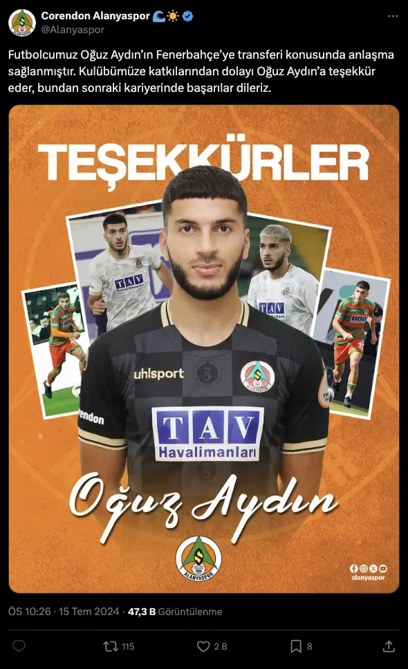 oğuz aydın fenerbahçeye transfer oldu mu