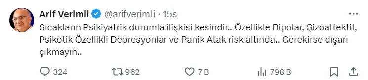 Sıcak havalar psikolojiyi etkiler mi?