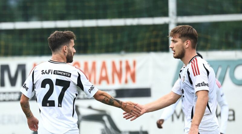 Beşiktaş hazırlık maçında farka koştu! Genç yıldız adayından 2 gol 8