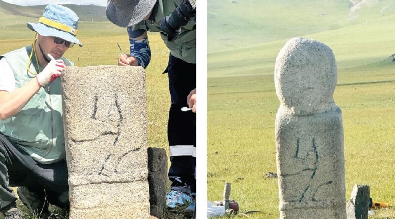 Göktürk eserlerini Türkiye restore etti! Moğolistan’daki̇ taşlara bakım 1