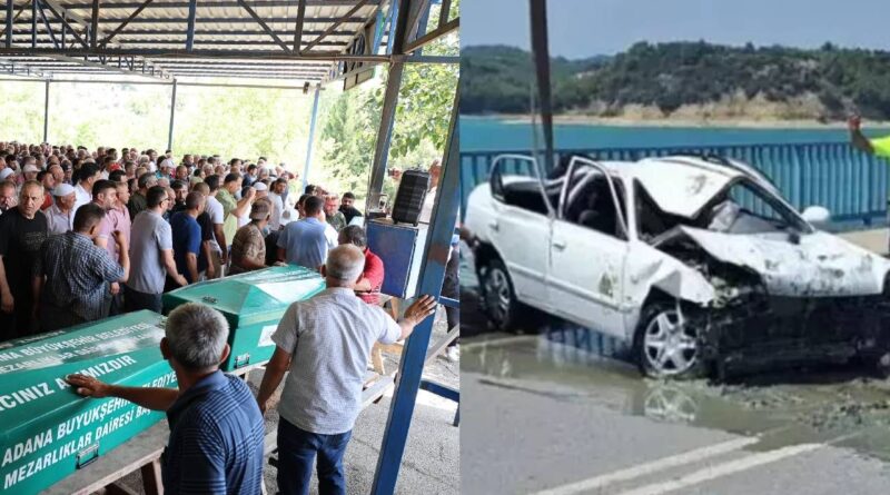 Göle düşen otomobildeki 4 kişi hayatını kaybetmişti! Gözyaşları içerisinde toprağa verildiler 2