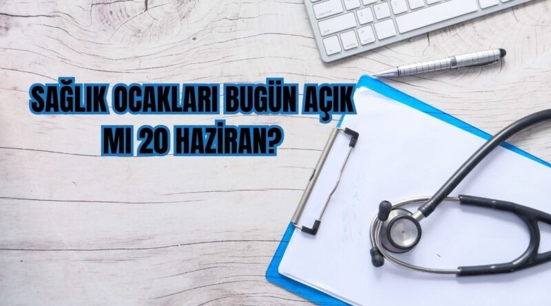 Kurban bayramı tatiline 2 günlük idari izin eklenmesi sebebiyle bugün sağlık ocakları kapalı olacak 1