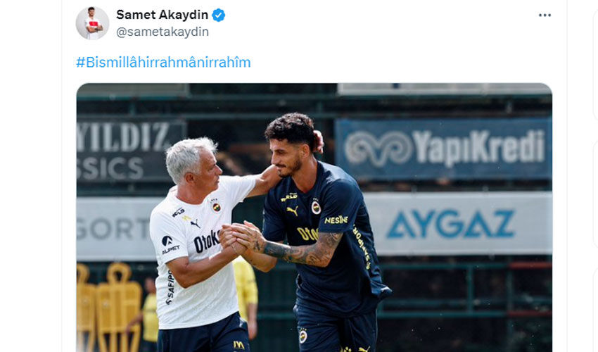 Mourinho'nun Samet Akaydin şaşkınlığı! Görüşmenin detayları ortaya çıktı - 1. Resim