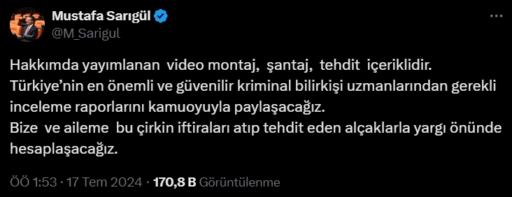 Mustafa Sarıgül ifşa videosu nedir, montaj mı?