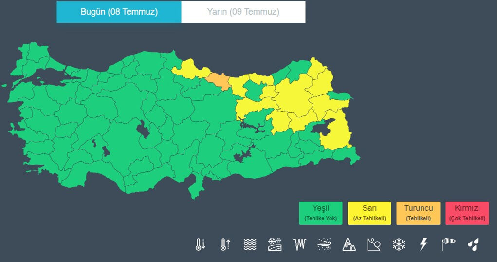 Sel felaketi 2 can almıştı! 13 kent için gök gürültülü sağanak uyarısı - 1. Resim