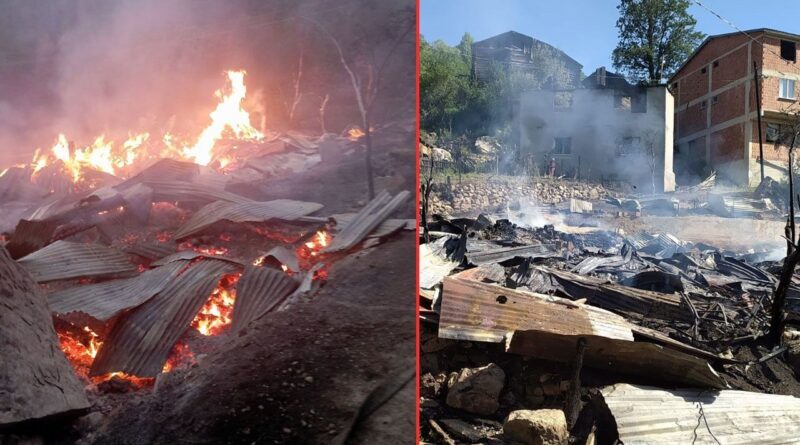 Sinop’ta korkutan yangın! 2 ambar ve 2 ev küle döndü 1