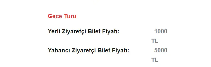 Topkapı Sarayı Gece Ziyareti bilet fiyatları ne kadar? Topkapı Sarayı gece ziyaretleri Türk'e ne kadar?