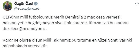 UEFA'nın Merih Demiral'a verdiği 2 maç men cezası 'Batı’nın ikiyüzlülüğü' iddialarına yol açtı - 6. Resim