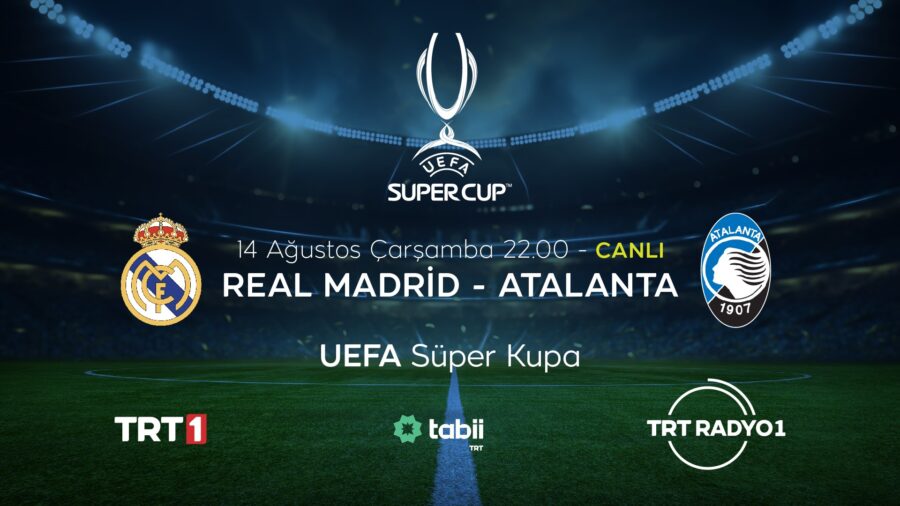 Real Madrid Atalanta Süper Kupa maçı hangi kanalda, TRT 1 şifresiz mi