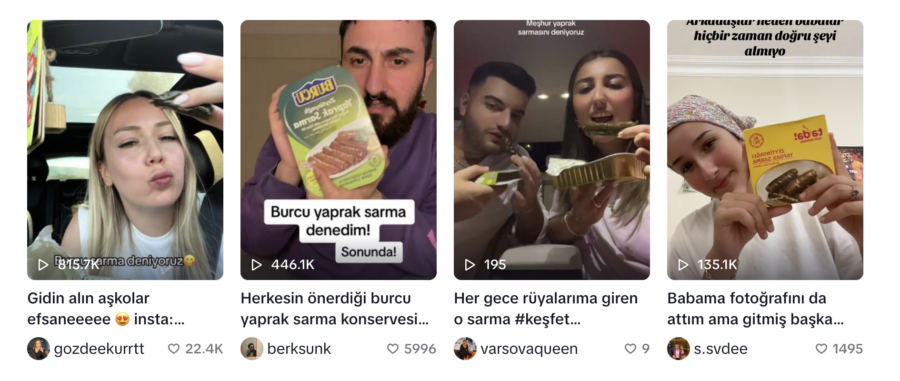 burcu yaprak sarma hangi markette