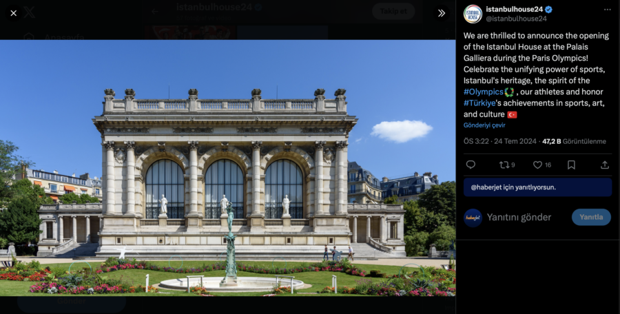 ekrem İmamoğlu ibb Paris galleria müze istanbul House evi 2026 olimpiyatları istanbul türkiye tanıtımı