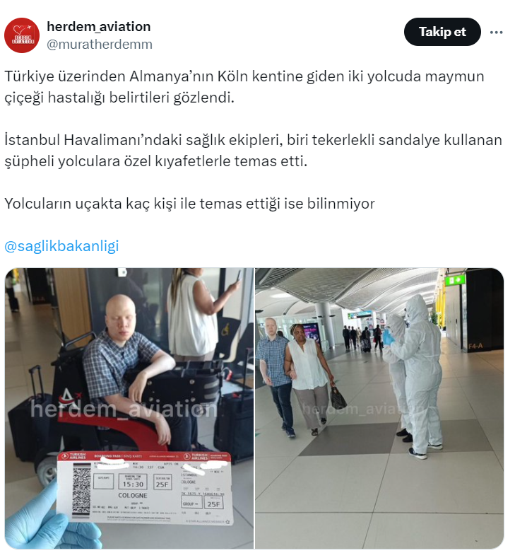 Maymun çiçeği insandan insana nasıl bulaşır