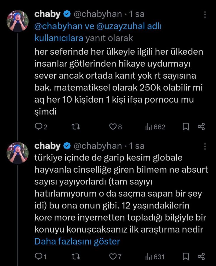 güney kore chaby tweet