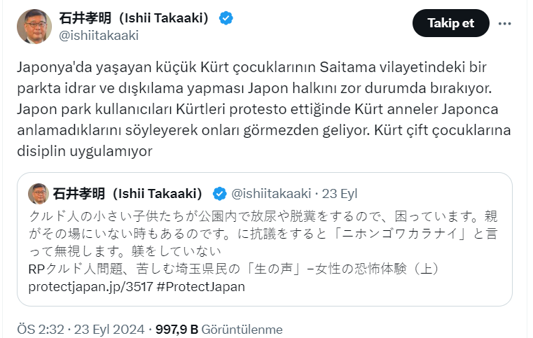 Japonya'da PKK var mı