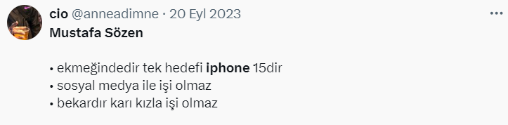 Mustafa Sözen iPhone