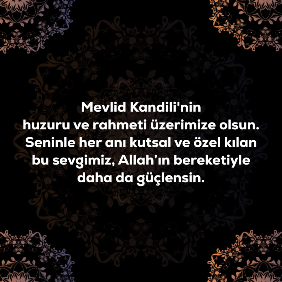 Sevgiliye Mevlid Kandili mesajları