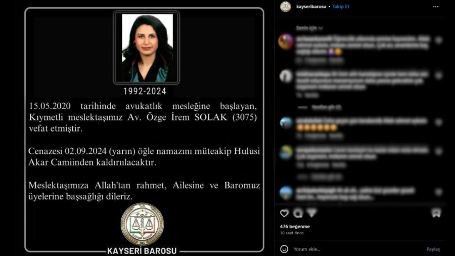 Özge İrem Solak avukat öldü mü neden öldü kimdir