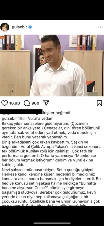 Gülse birsel vural çelik neden küstü