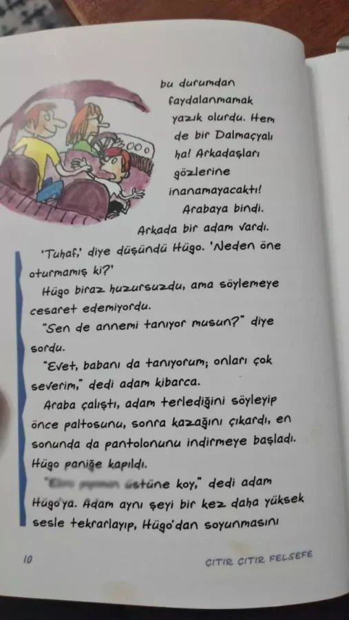 Çıtır Çıtır Felsefe pedofili ifadesi