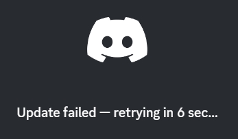 Discord update failed hatası