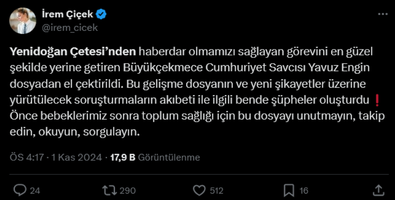 Yenidoğan Çetesi savcısı Yavuz Engin görevden alındı mı