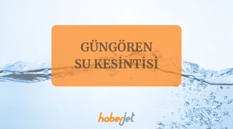 Güngören su kesintisi 6 Kasım