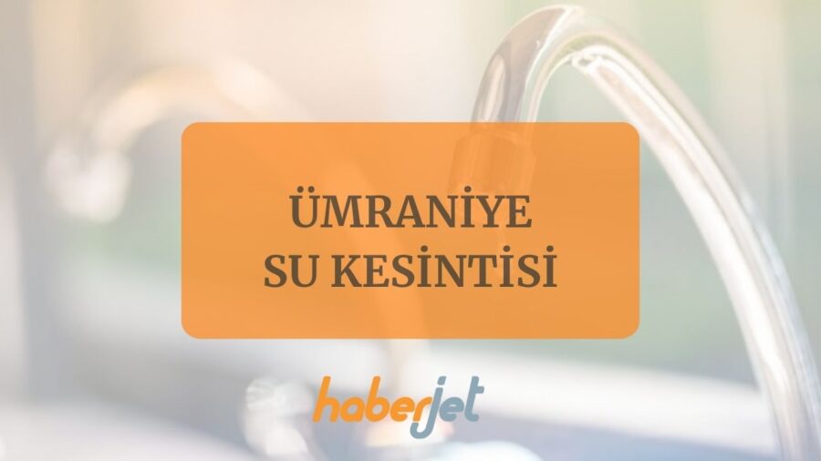 Ümraniye'de su kesintisi 