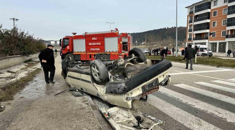 Ağlı'nda Tofaş Mercedes ile Çarpıştı 2 Yaralı 1